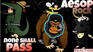 Aesop Rock - None Shall Pass - animated reaction - (Official Video) Illustrations by Jeremy Fish