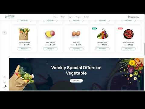 EG Shop - Grocery Store eCommerce HTML Template html template responsive template