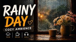 Gentle Rain on Window 🌧️ Relaxing Cozy Mood #windowrain #rainoundforsleep
