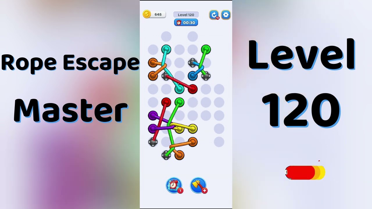 Rope Escape Master Level 120 Walkthrough 🪢🧠 | Puzzle Escape Game | Go Answer