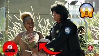 The policeman is caught flirting | Just For Laughs Gags