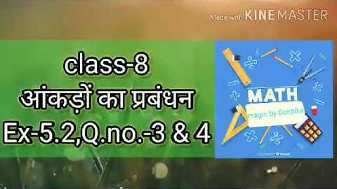 Class-8 maths chapter-5 exercise-5.2 Q.no.- 3 and 4 in hindi//Ncert /UP/UK class-8 maths in hindi