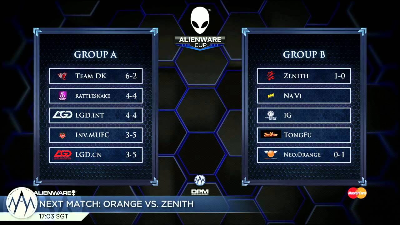 LIVE Alienware Cup, Group B Day 1 ft.  Na`Vi, Orange, iG, Zenith, & Tongfu with @LDdota, @PurgeGame