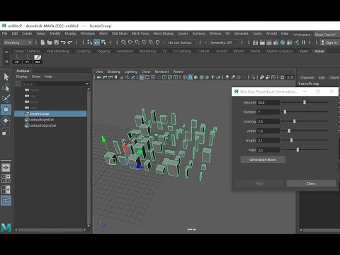 MAYA MEL Procedural Generation
