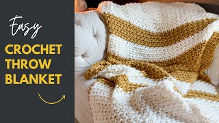 This Crochet Throw Blanket is So Soft and Warm, You'll Fall in Love!