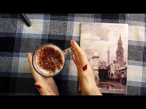 ASMR | Book Sales Catalog Magazine- Whispered Reading & Coffee & Page Turning Sounds!