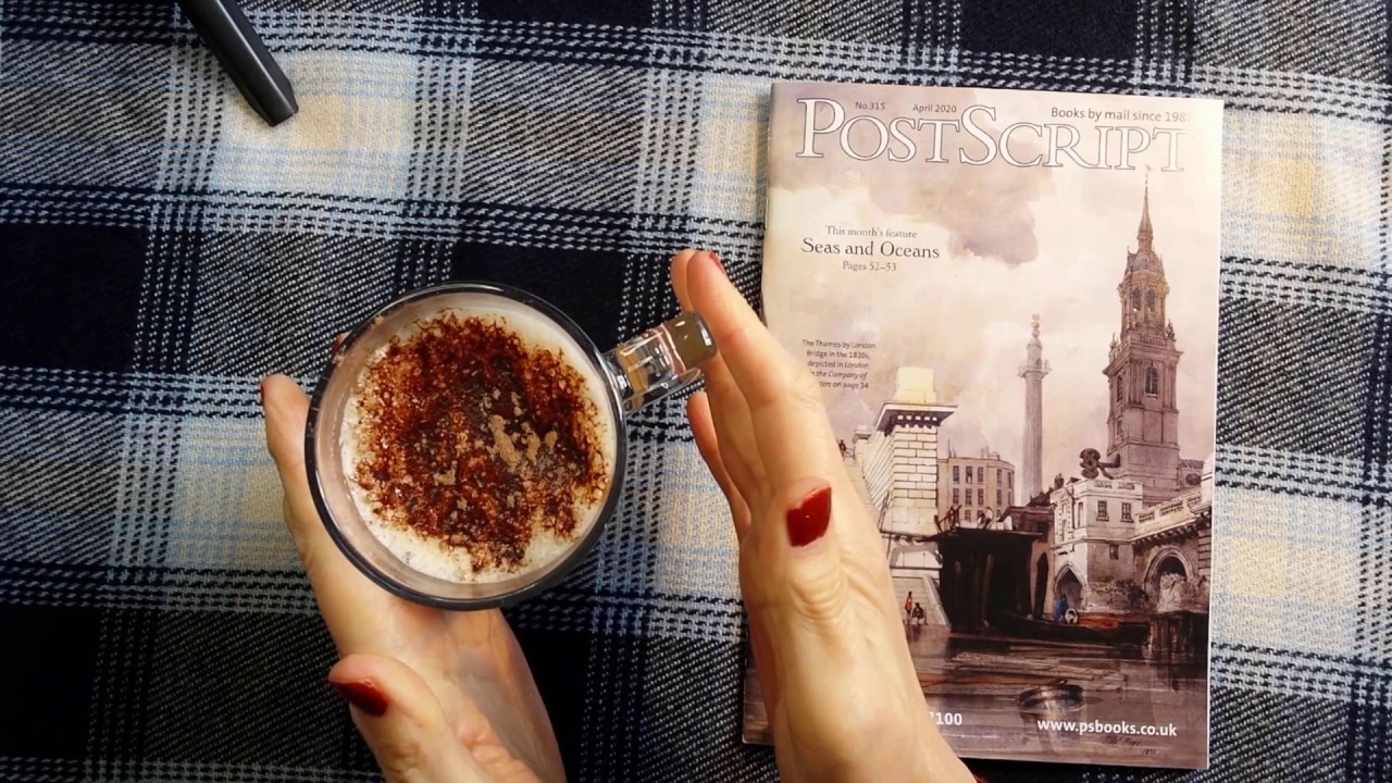 ASMR | Book Sales Catalog Magazine- Whispered Reading & Coffee & Page Turning Sounds!