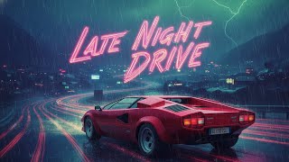 music for rainy late night drives 🌧 | dreamy synthwave & chillsynth mix