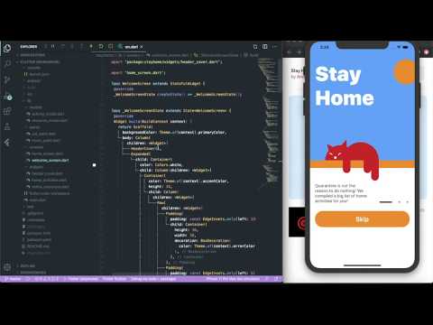 StayHome coding with Flutter