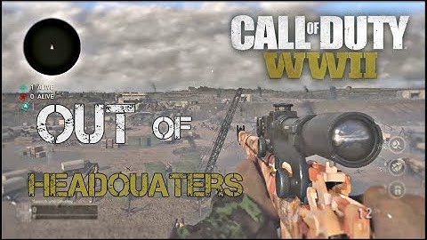 Out of Map Headquarters Glitch (COD:WW2)