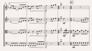 Video thumbnail of "Hey Jude String Quartet Sheet Music Cover The Beatles"