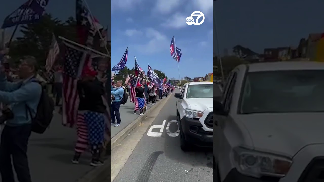 Trump supporters rally in anticipation of former president's arrival in SF