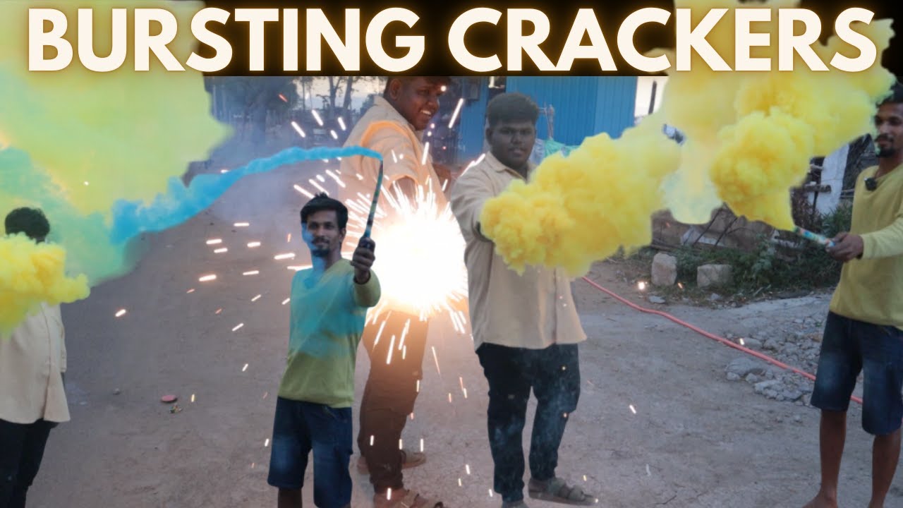 🌌💥Тестирование ночных необычных крекеров │видео взрывающихся необычных крекеров на тамильском языке