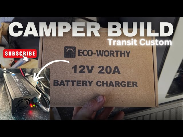 ECO-WORTHY 12 V/24 V 20 A LiFePO4 acculader met multi-stroomopties 5 A/10 A/15 A/20 A, automatische detectie van de spanning van de loodzuur LiFePO4