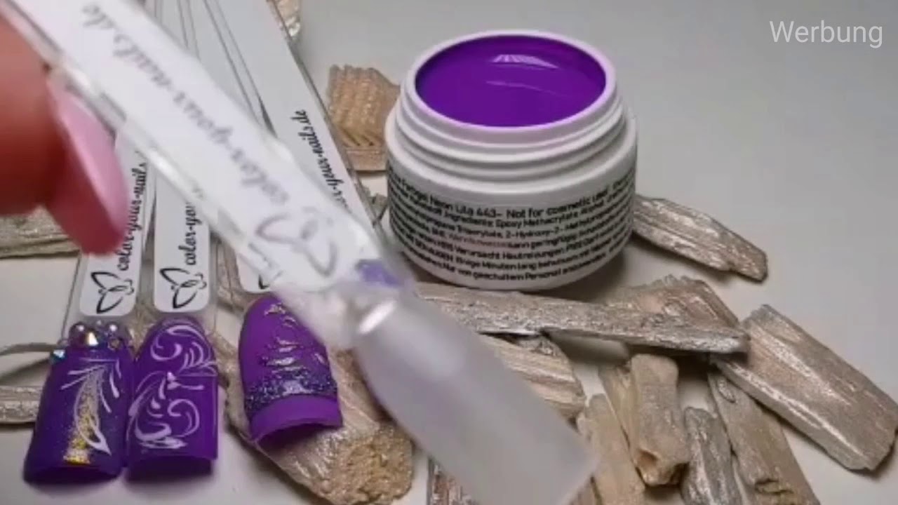 Deluxe Farbgel Neon Lila 💜 Color Your Nails 💜 HD