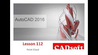AutoCAD 2016 English - Lesson 112/149 - Point Cloud