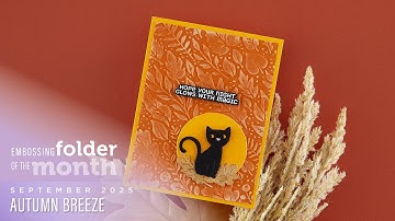 Spellbinders reliëfmap van de maand september 2025 – Autumn Breeze