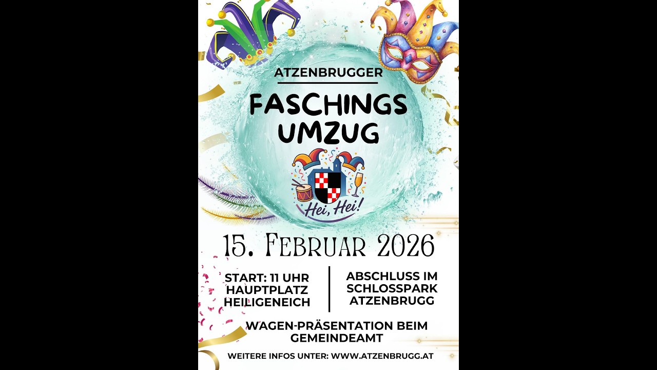 Atzenbrugger Faschingsumzug 15.2.2026 4K UHD