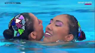 Nuria Diosdado y Johana Jiménez 🇲🇽 Rutina Técnica 1ero 250.2333 Juegos Panamericanos Santiago 🇨🇱