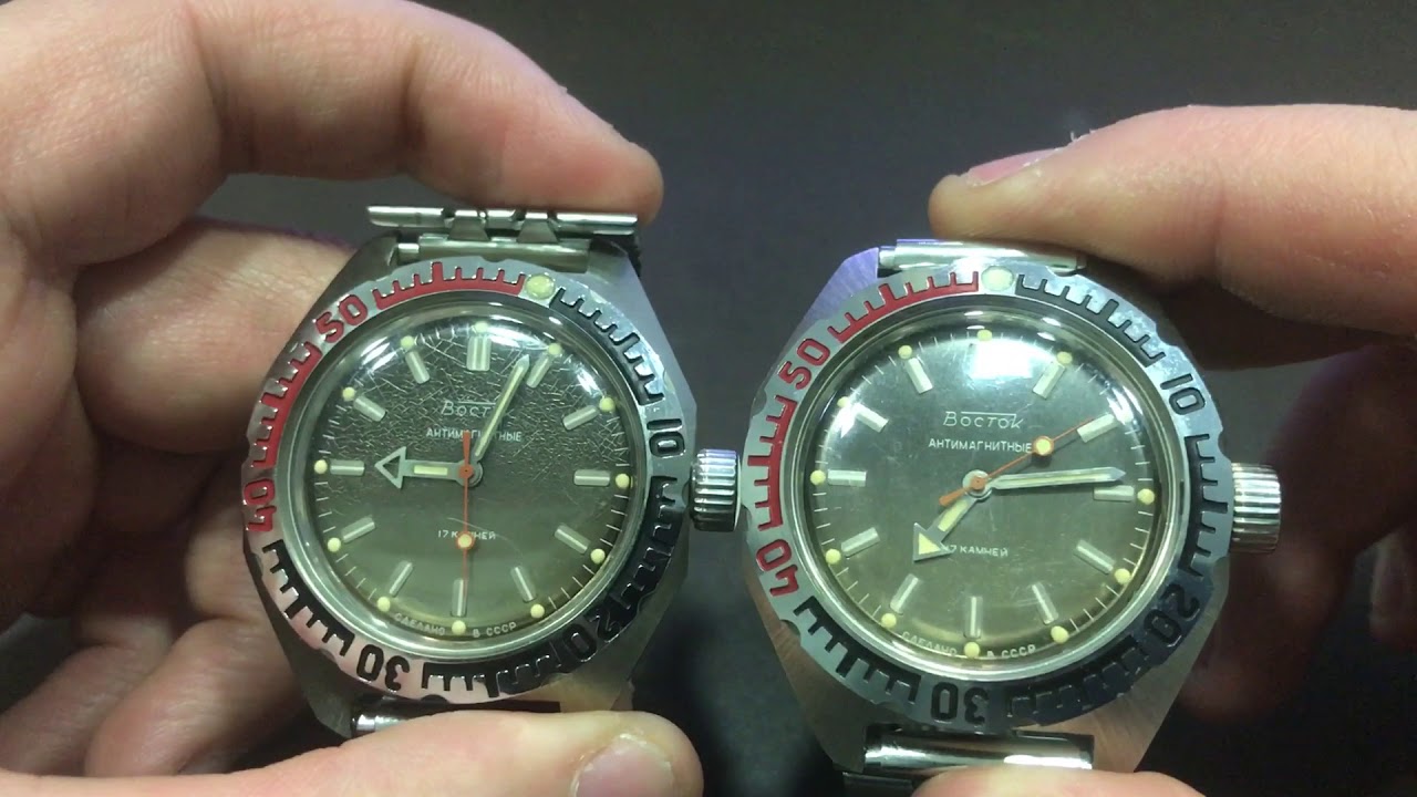 030 - confronto Vostok Amphibia Antimagnetic 2409 grigio scuro