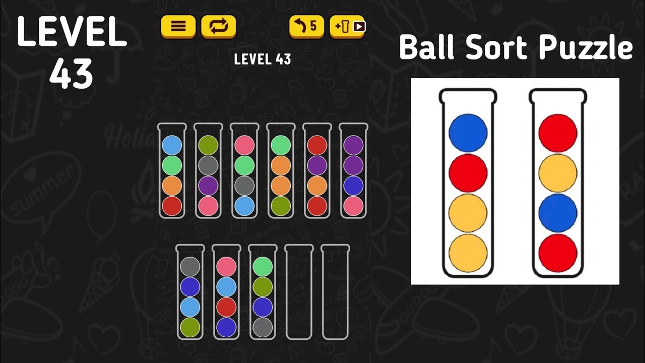 Ball Sort Puzzle Level 43