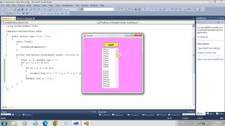 برنامج سي شارب جدول الضرب #c | Multiplication table program in C# language screenshot 3