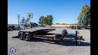 2025 Baseline Heavy Duty Onyx Black Tilt Deck Trailer