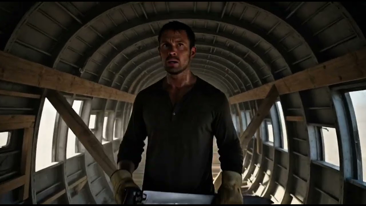 Making of home in crash plane in forest (AMSR)