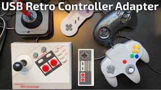 4 in 1 USB Controller Adapter (NES, SNES, Genesis, N64)
