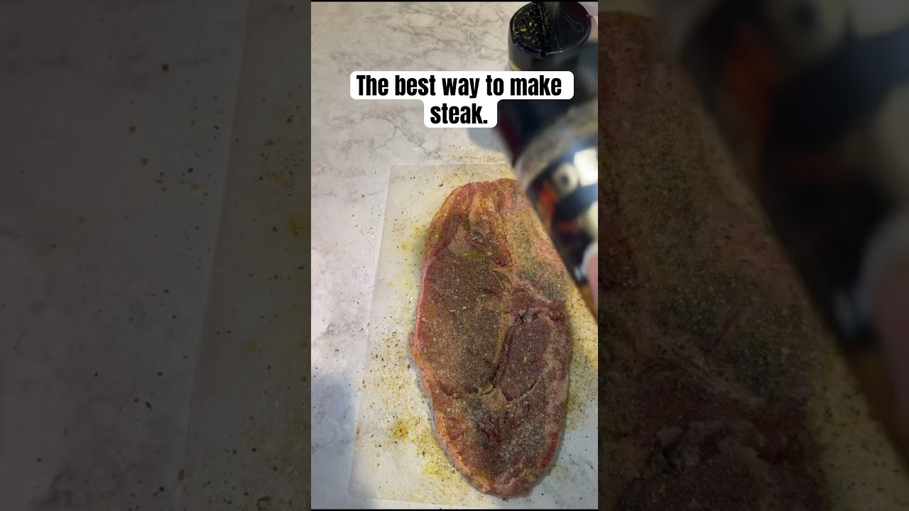 The BEST way to make steak. #shorts  #cooking #cookingtiktok #viral #steak #fyp