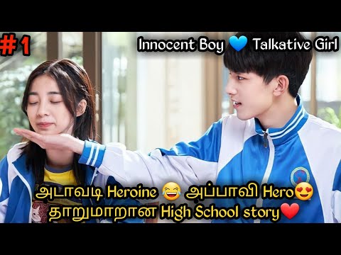 அடாவடி Heroine 😍அப்பாவி Hero😂|தமிழ் விளக்கம் |High school love story|chinese drama in tamil