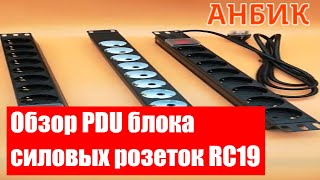 Обзор PDU блока силовых розеток RC19 от Анбик