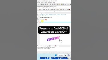 C++ program to find GCD using recursion best way | #shorts #viral #c++