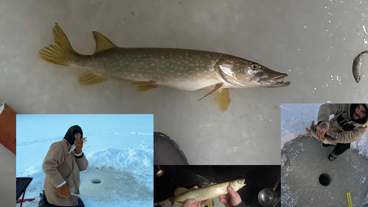 ICE FISHIN WITH THE BOYS