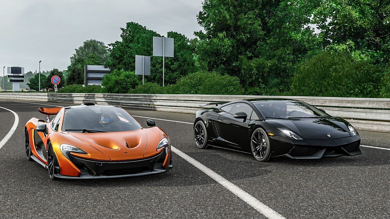 Forza 7 Drag race: McLaren P1 vs Lamborghini Gallardo (903 hp)