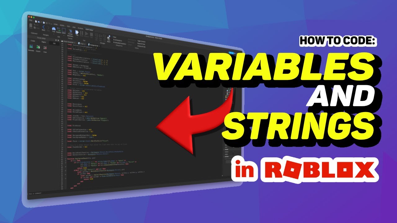 How To Script In Roblox 3 Variables Strings Youtube - textlabel disable roblox