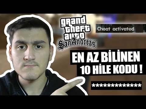 GTA SAN ANDREAS'IN AZ BİLİNEN 10 HİLE KODU! - (MODSUZ)