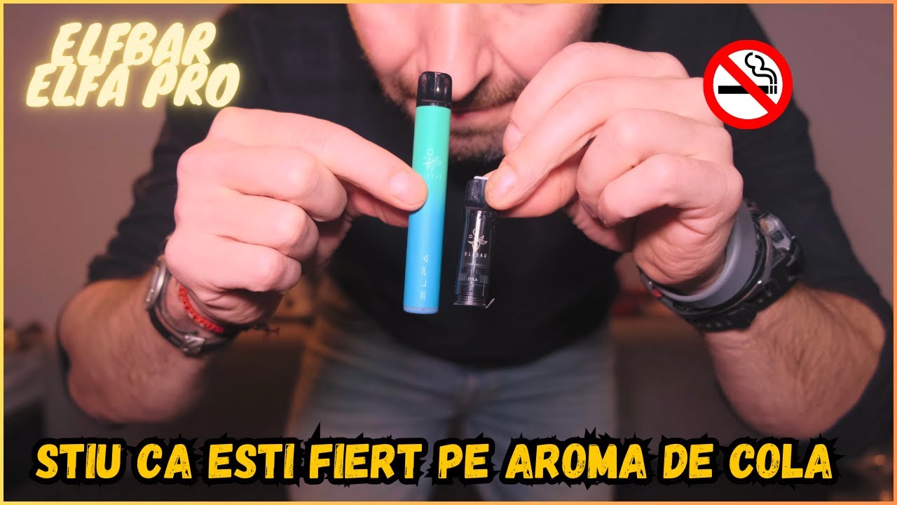 ELFBAR ELFA PRO  CU AROMA DE COLA - Asa Un Reveu In Stilul Caracteristic