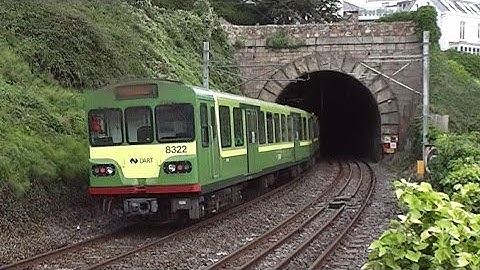Irish Rail 8300 + 8520 Class Dart Trains - Vico Road Tunnel, Dalkey