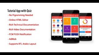 Tutorial & Quiz Android App with Source Code screenshot 3