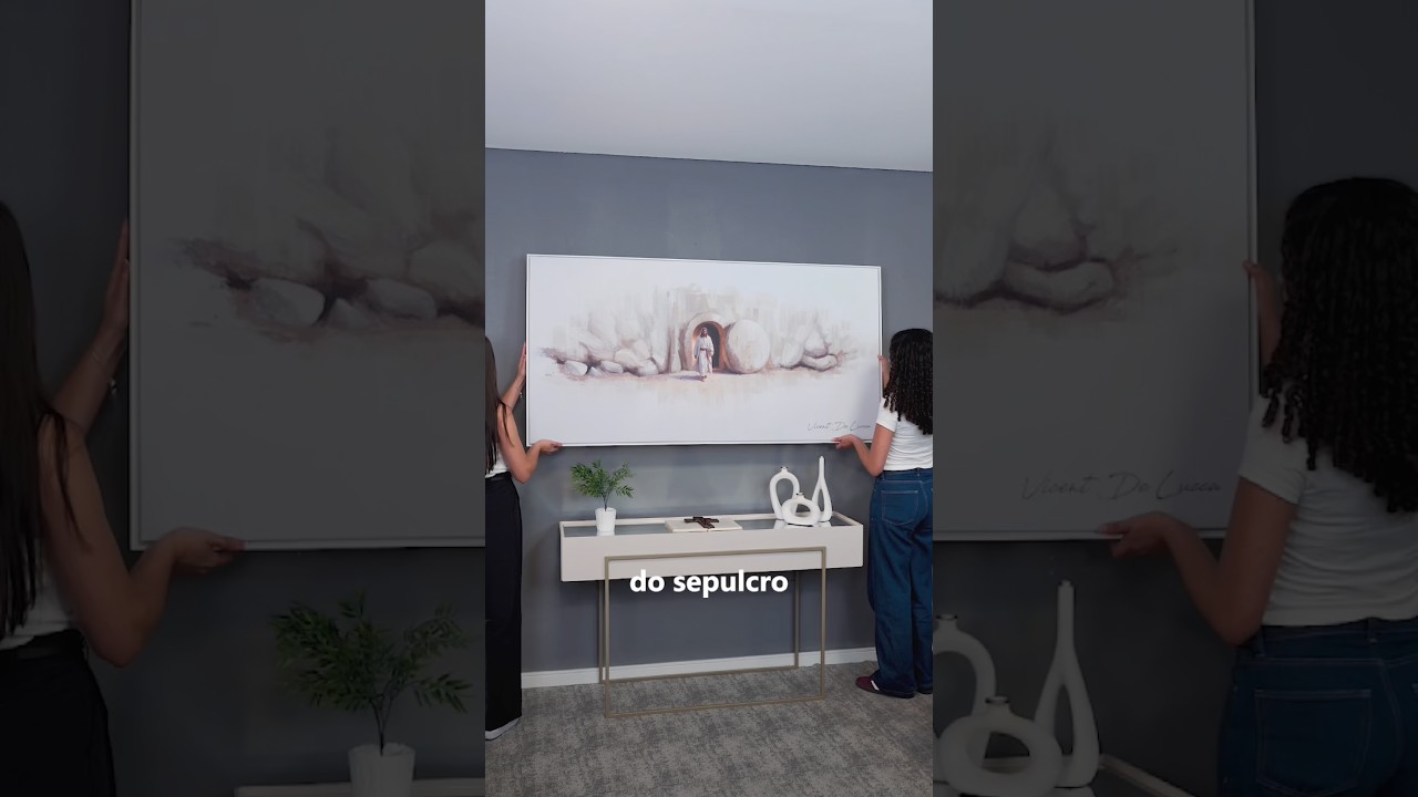 Vídeo de Quadro O Renascimento de Cristo - Coleção minimalista
