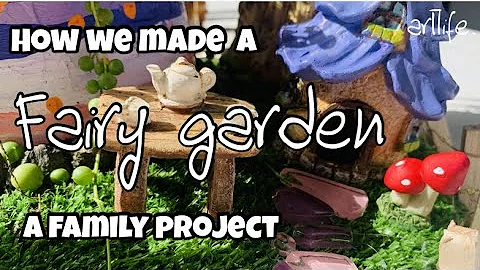 ART VIDEO: We made a FAIRY GARDEN! #art #artlife #...