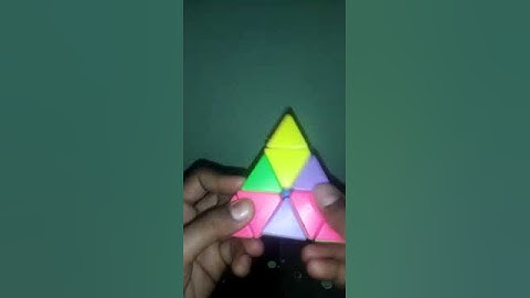 pyramix cube solving magic tricks #1000subscriber #cube #pyramix #cuber #kite #1k  #shortvideo