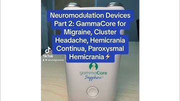 GammaCore Vagus nerve stimulator for migraine, cluster, hemicrania continua, paroxysmal hemicrania.