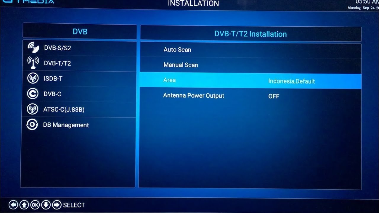 DVB T2 Scan Digital TV UHF Freesat GTmedia GTC 4K Setting Tuner YouTube