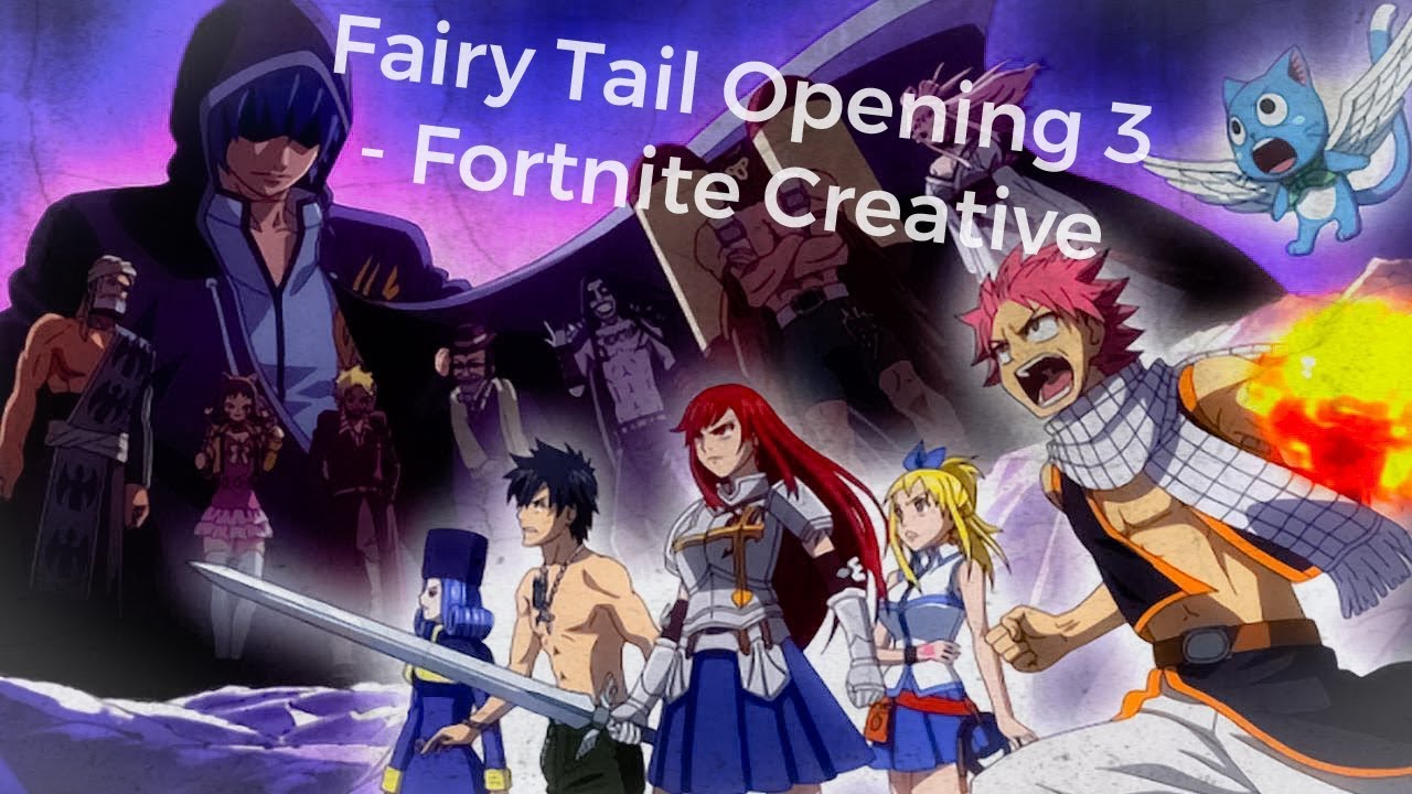 Fairy Tail Opening 3 But Using Fortnite Creative Blocks Youtube