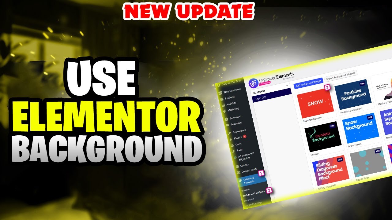 How to Use Elementor Background Slideshow Feature | Elementor slider Tutorial