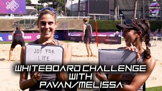 Pavanmelissa Can Doing The Whiteboard Challenge Top Teams From The Beach Volleyball World