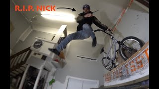 Riding Bmx On A Tree