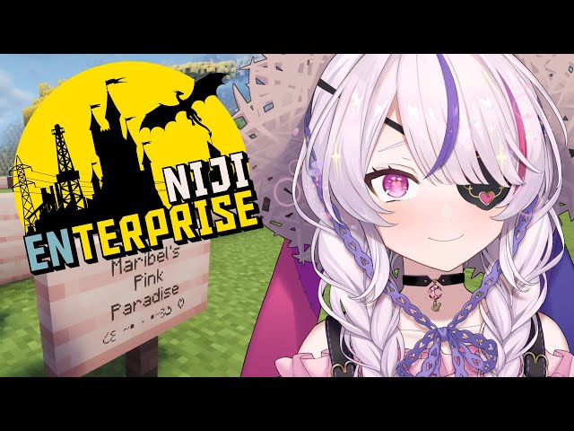 【MINECRAFT #NijiENterprise】Build Pink Base! No Tech Re:Farm #2【Maria Marionette | NIJISANJI EN】